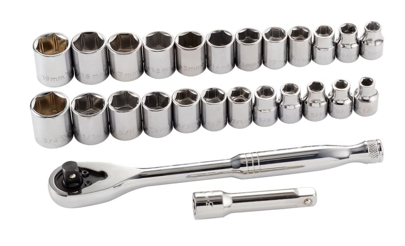 MAXIMUM Professional Grade BRIX Socket Set, 26-pc