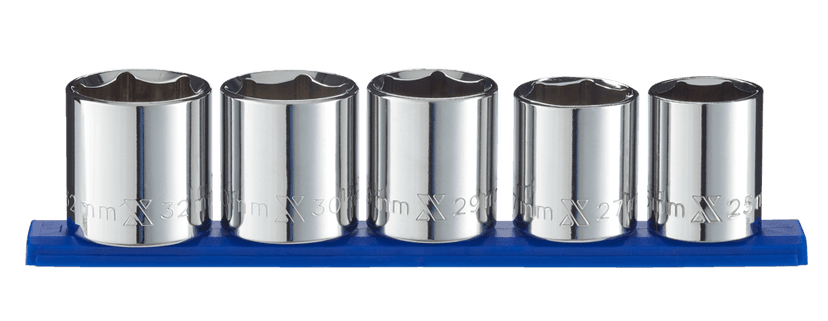 MAXIMUM 1/2-in Drive XL Socket Set, Metric, 5-pc