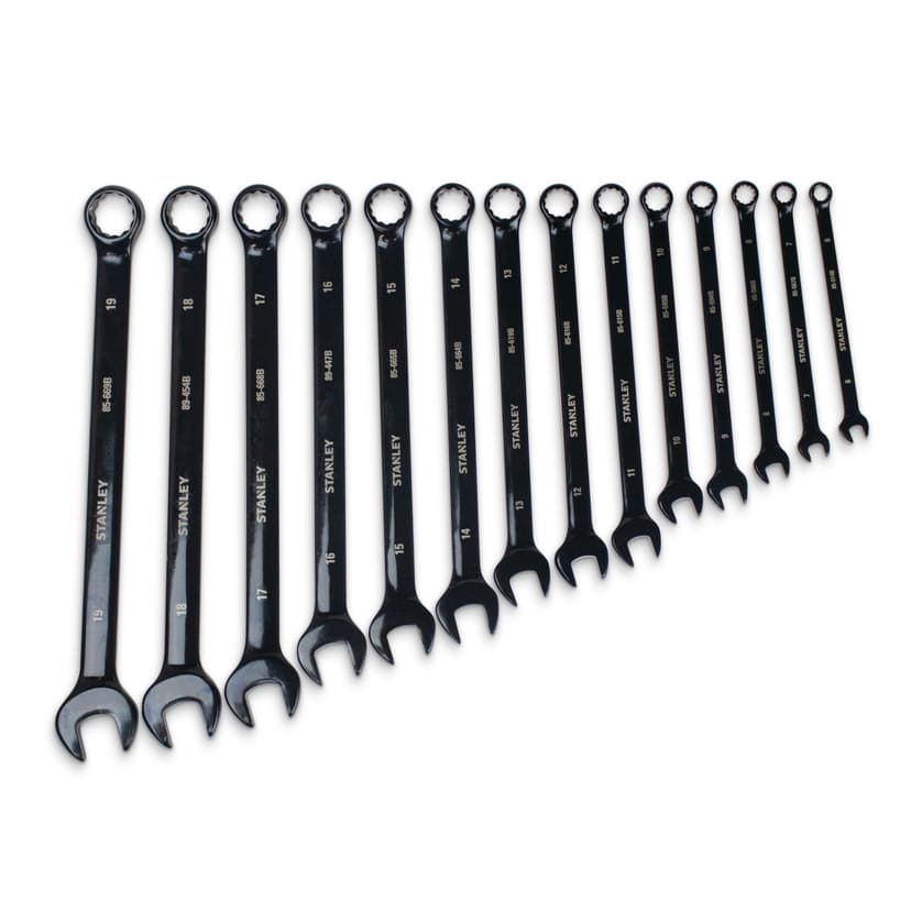 Stanley Professional Grade Black Chrome Wrench Set, 14-pc, Metric