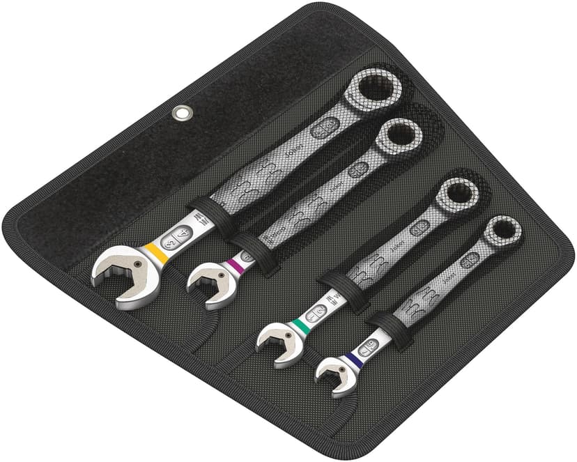Wera Joker Ratcheting Wrench Set, SAE, 4-pc