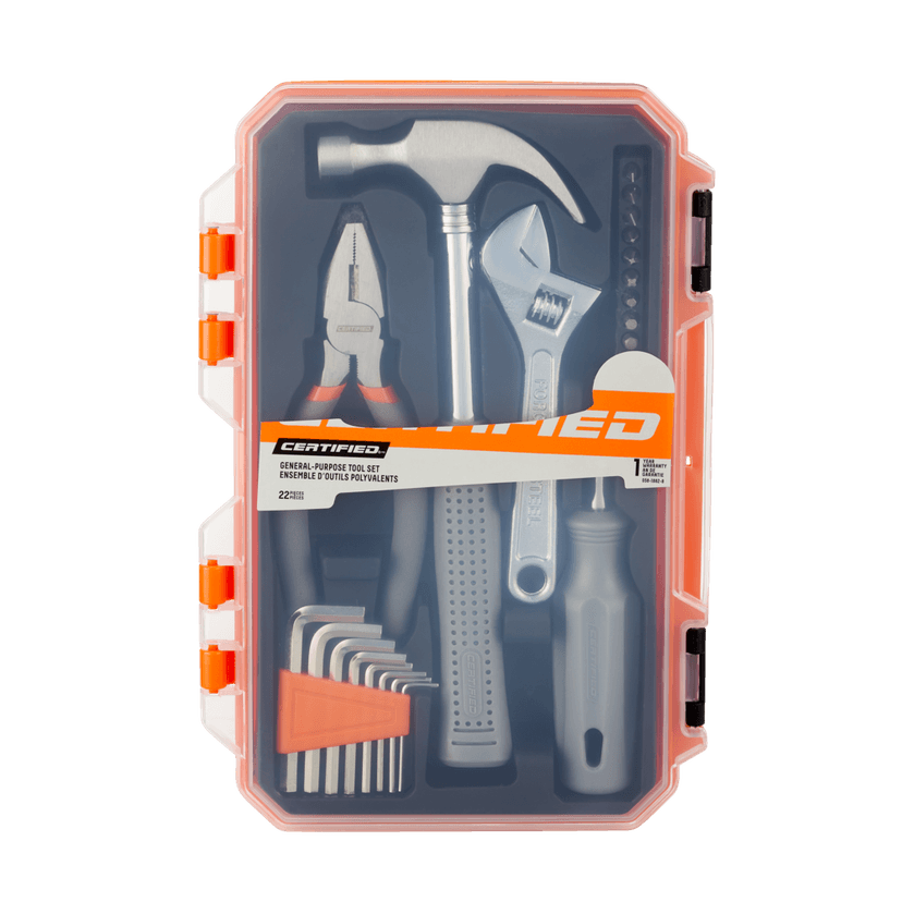 Certified Home Repair Tool Set, 22-pc