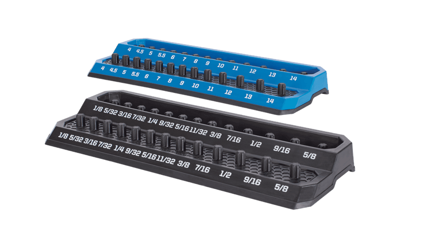 Mastercraft 1/4-in Drive Socket Tray Organizer/Holder, 2-pk