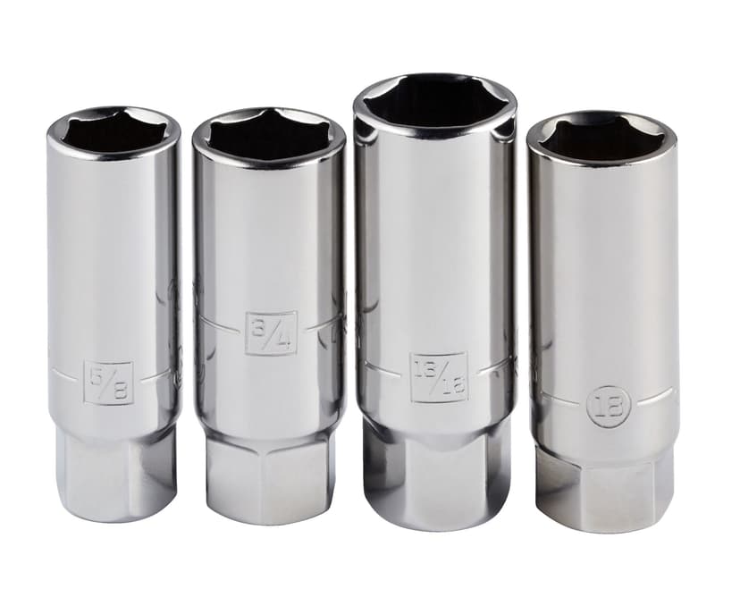 Mastercraft 3/8-in Drive, Spark Plug Socket Set, 4-pc CRV, Nickel-Chrome Plating