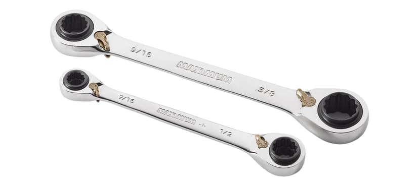 MAXIMUM Quadbox Ratcheting Wrench Set, SAE
