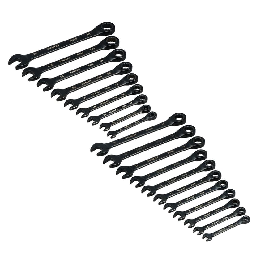 Stanley Ratcheting Wrench Set, 20-Piece