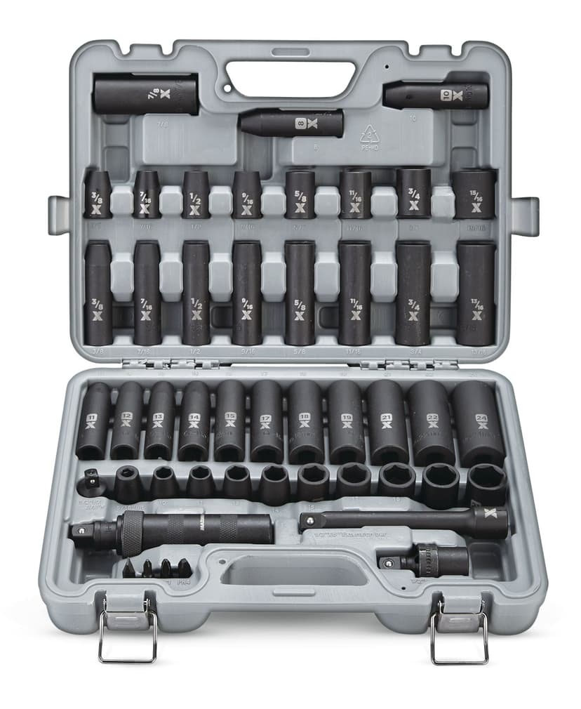 MAXIMUM 1/2-in Drive Professional Grade Impact Socket Set, 48-pc, CRMO