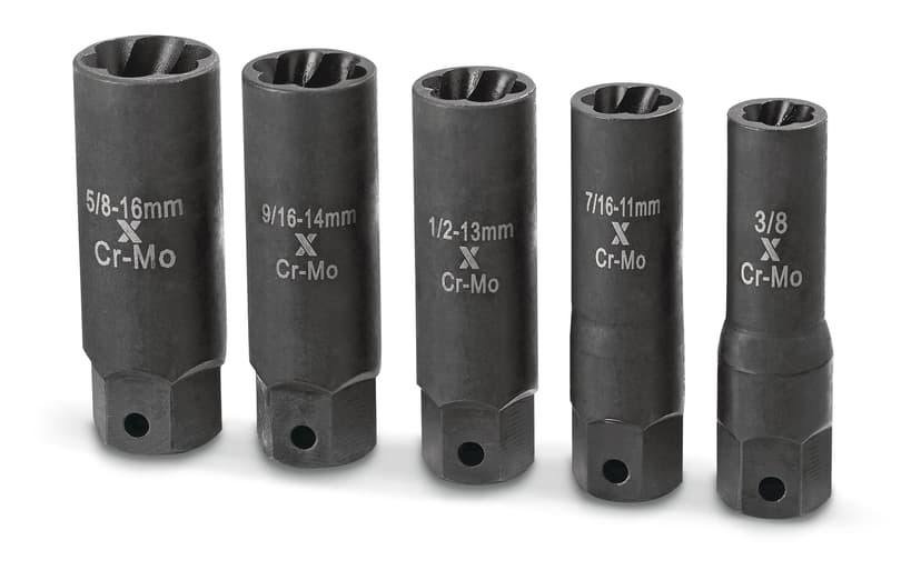 MAXIMUM Impact Bolt Remover Set 3/8-in Drive, 5-pc