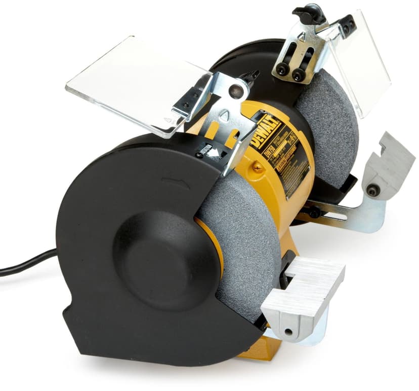 DEWALT DW758 3/4 HP Cast Iron Industrial Bench Grinder with 8-in Wheel Diameter
