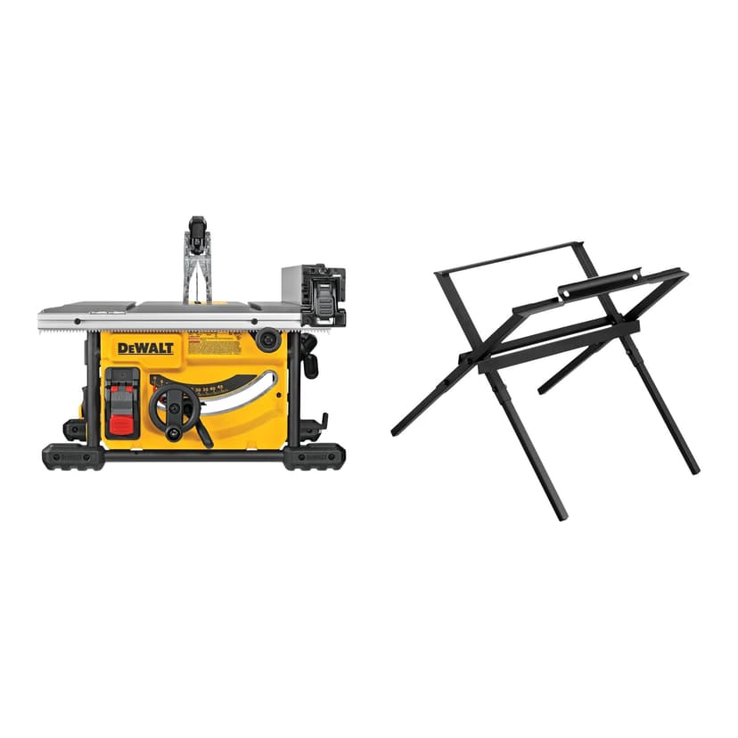 DeWalt DWE7485WS 15 Amp Compact Jobsite Table Saw with Stand, 8-1/4-in