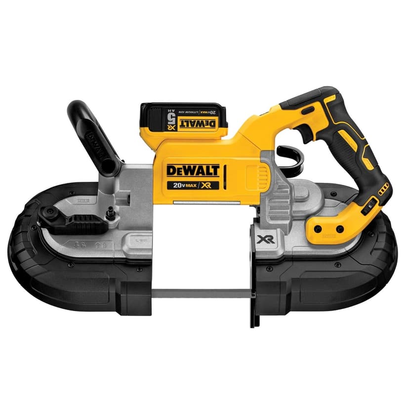 DEWALT DCS374P2 20V MAX Brushless Deep Cut Band Saw with 20V MAX 5.0Ah Batteries & Kit Box