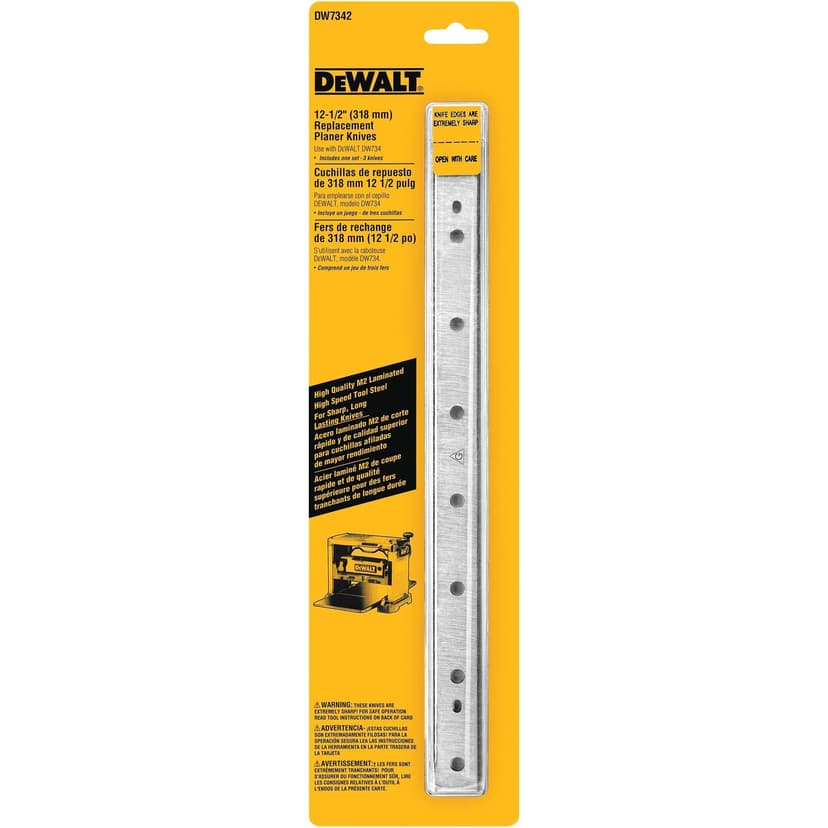 DEWALT DW7342 12-1/2-in Disposable, Reversible Planer Knives