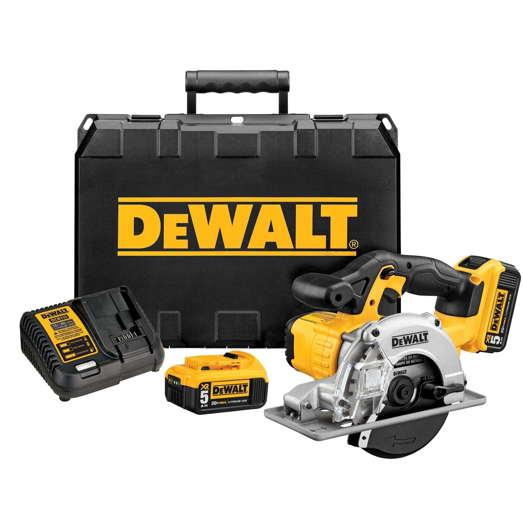 DEWALT DCS373P2 20V MAX Li-Ion 5-1/2-in Metal Cutting Saw Kit