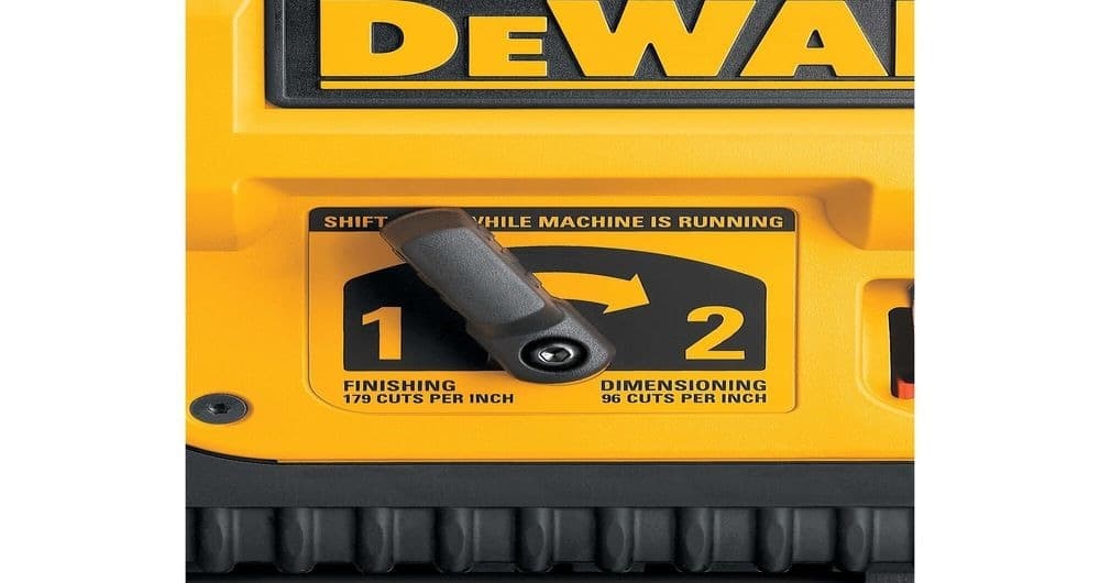 DEWALT DW735S 13-in Three-Knife, Two-Speed Thickness Planer with Stand