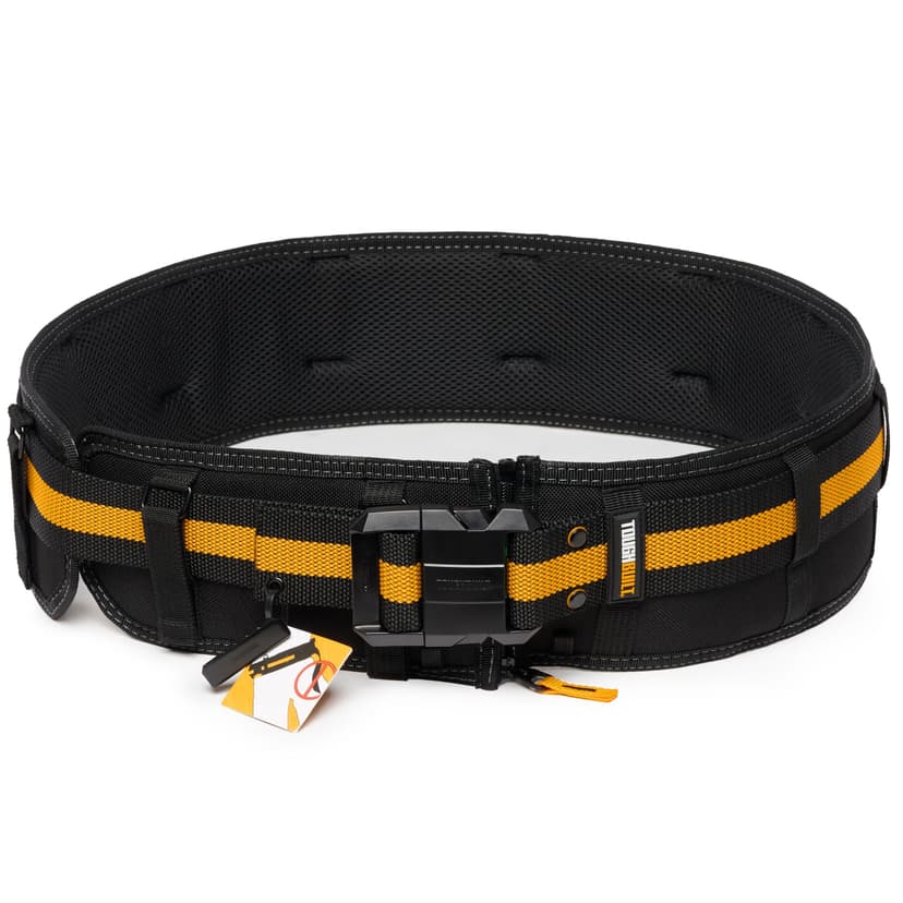 ToughBuilt ClipTech Zip-Off Padded Work Belt, Black