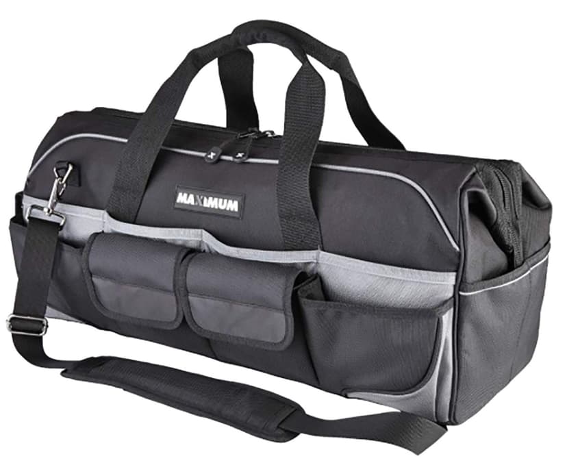 MAXIMUM Duffle Tool Bag w/ Shoulder Strap, 34 Pockets, 24-in (61 cm), Black