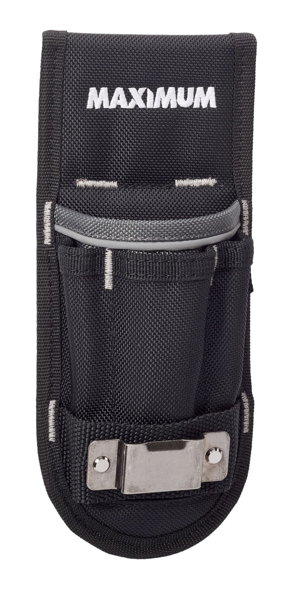 MAXIMUM Heavy Duty Utility Knife and Pliers Holder with Reflective Trim, 6 Pockets