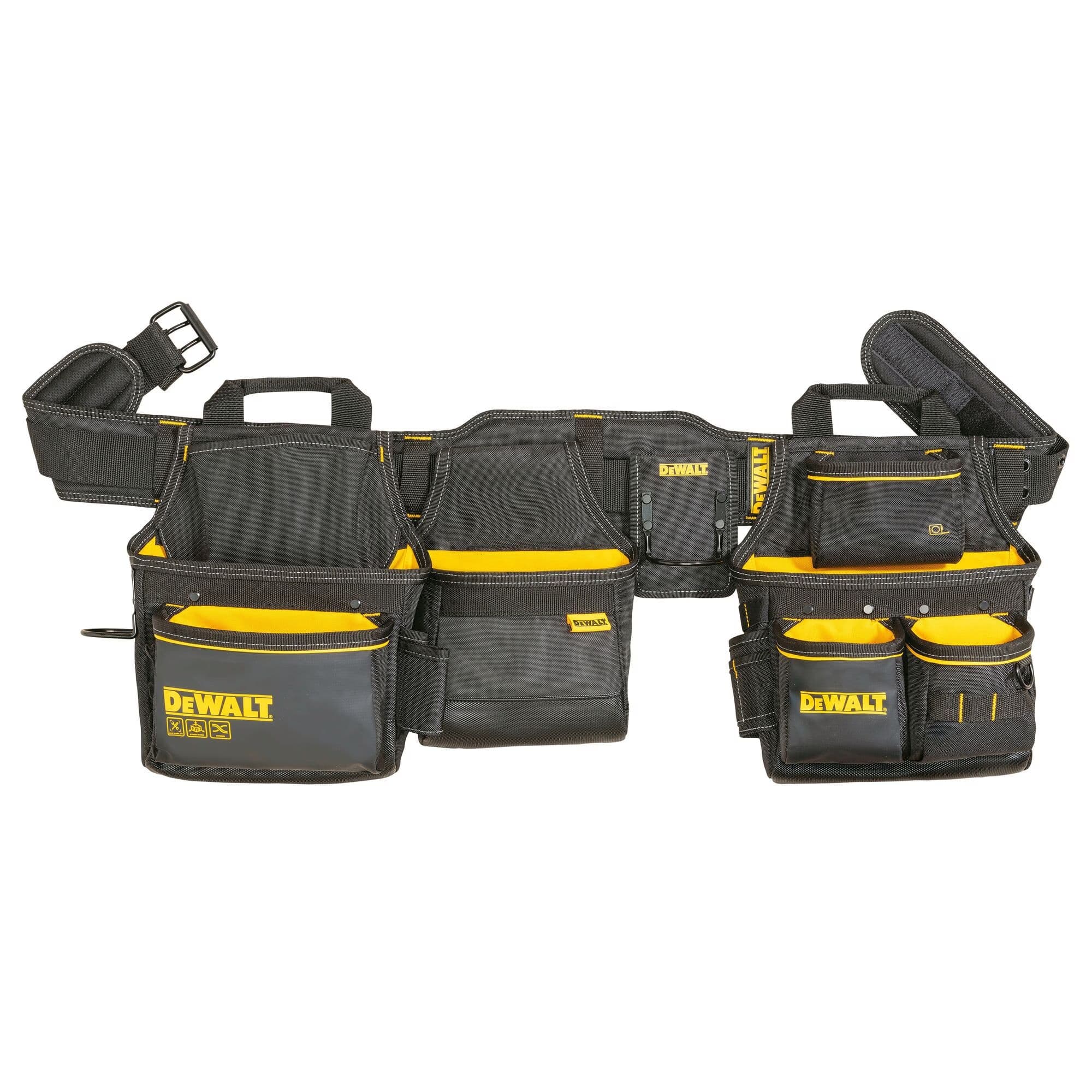 DEWALT Open Structure Wide Padded Adjustable Tool Belt, 26 Pocket, Black