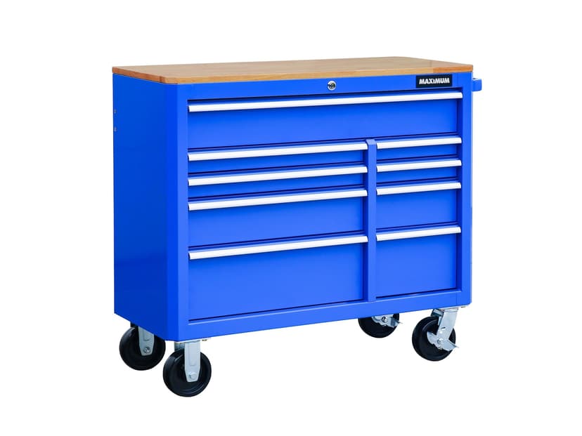 MAXIMUM Tool Storage Cabinet With Power Strip, 43-in