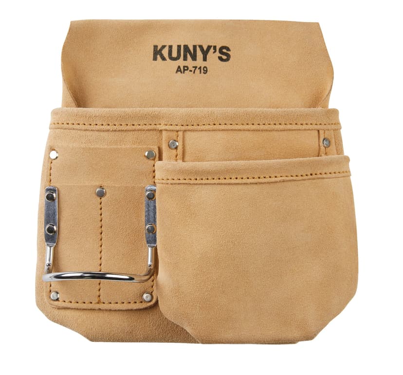 Kuny's Carpenter Split Leather Half Tool Belt/Work Apron w/ 5 Pockets