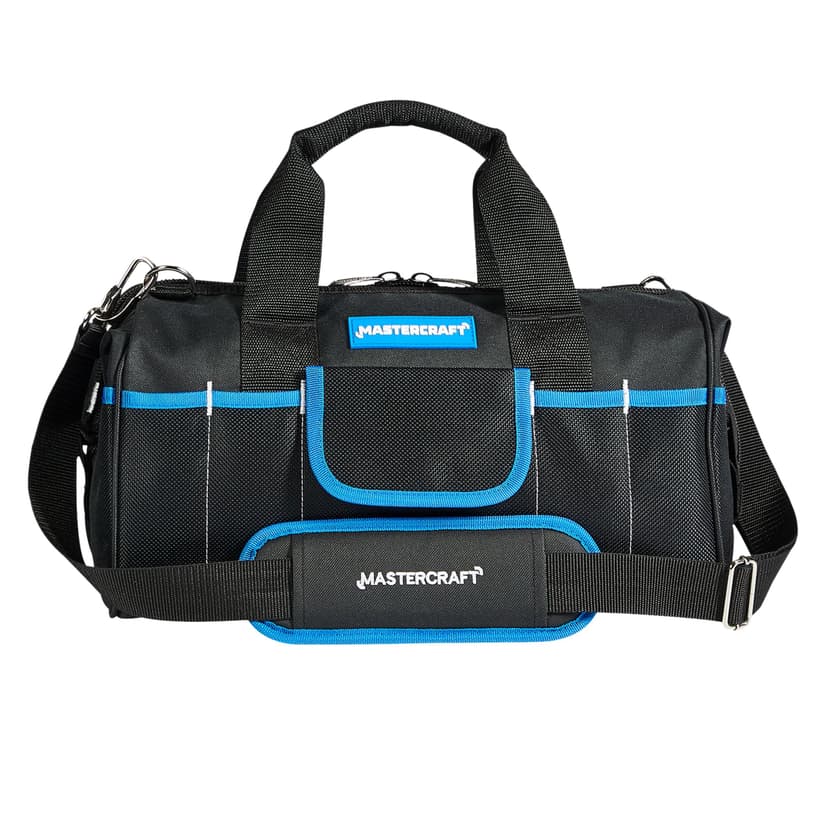 Mastercraft Duffle Tool Bag w/ Shoulder Strap, 17 Pockets, 15-in