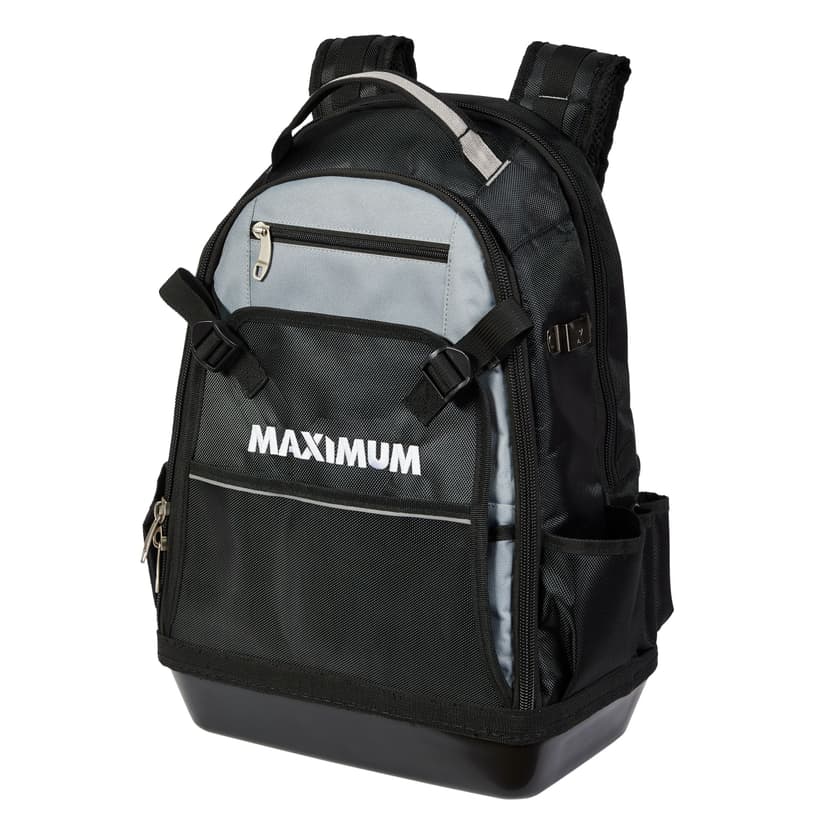 MAXIMUM Tool Organizer Backpack, 36 Pockets, 15x20-in