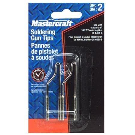 Mastercraft RePlacement Soldering Gun TiPs for 100W Soldering Gun, 30-mm, 2-Pk