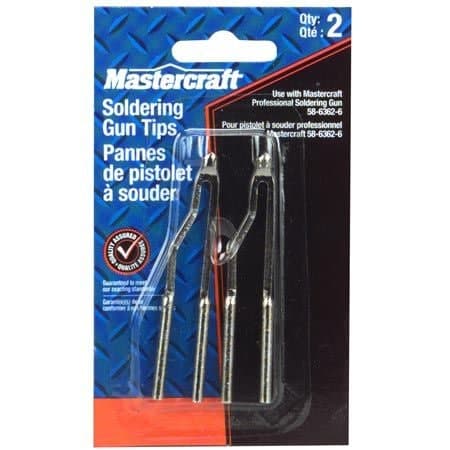 Mastercraft RePlacement Soldering Gun TiPs for 150W/230W Soldering Gun, 40-mm, 2-Pk