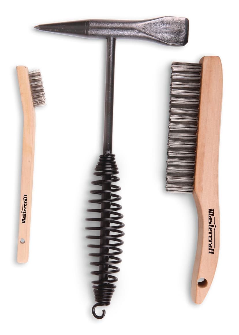 Mastercraft ChiPPing Hammer/Brush Combo Set, 3-Pc