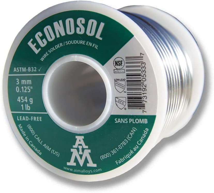 AIM Econosol 3-mm Lead-Free 97/3 Alloy Solder Wire