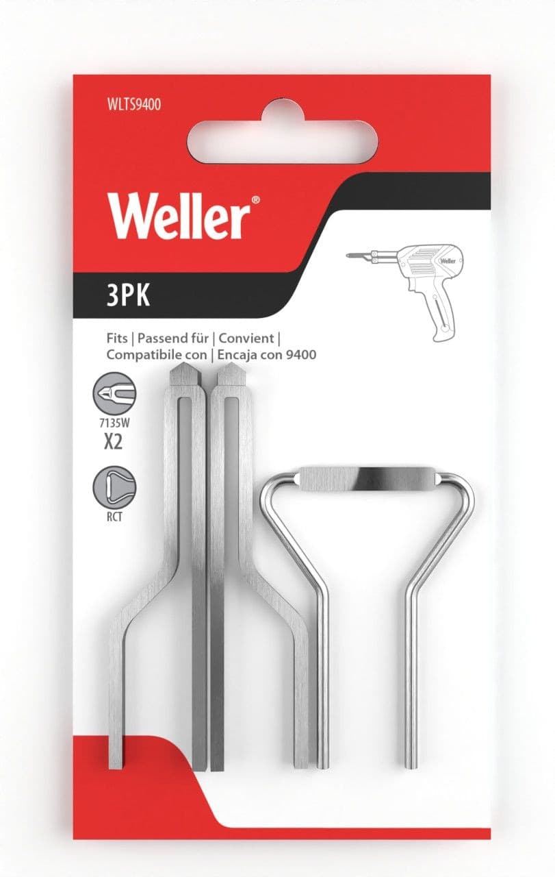 Weller 100/140W Solder Gun Tip Bundle, 3 Piece