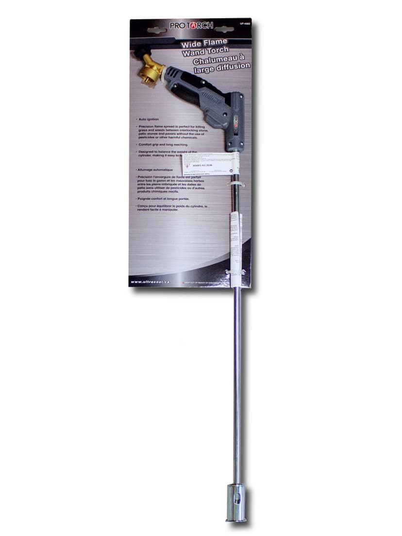 Pro Torch Wide Flame Weeding Wand with Comfort Grip