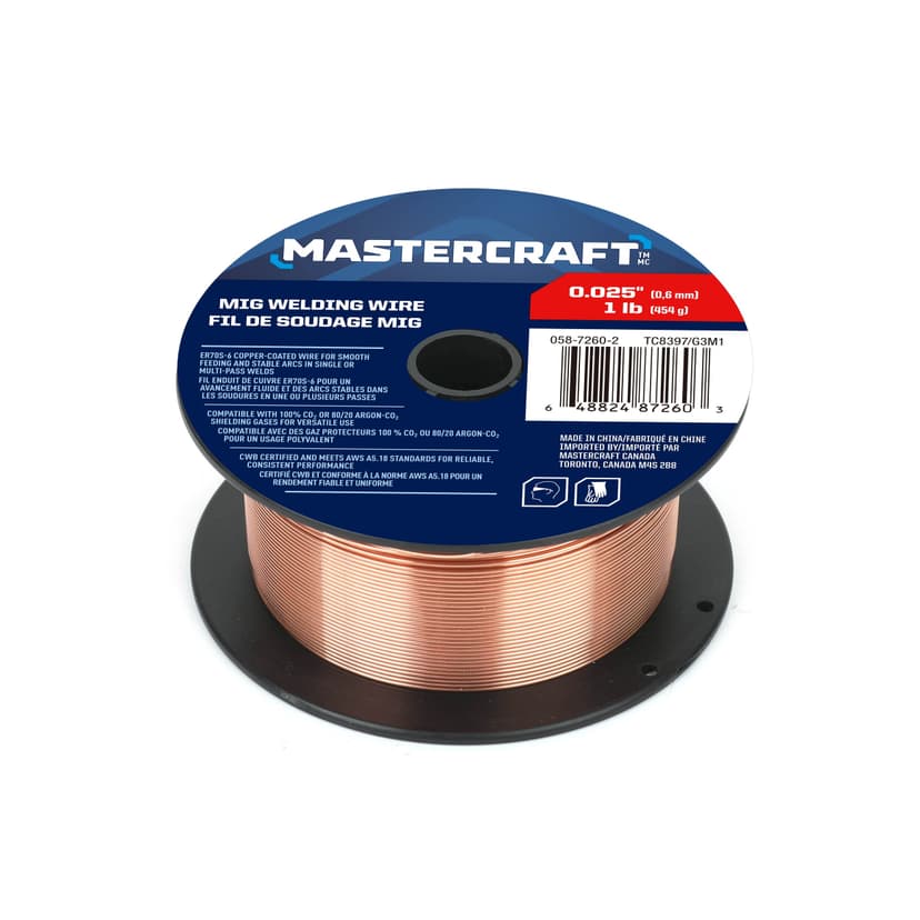 Mastercraft MIG Wire, 0.025-in, 1 Pound Spool