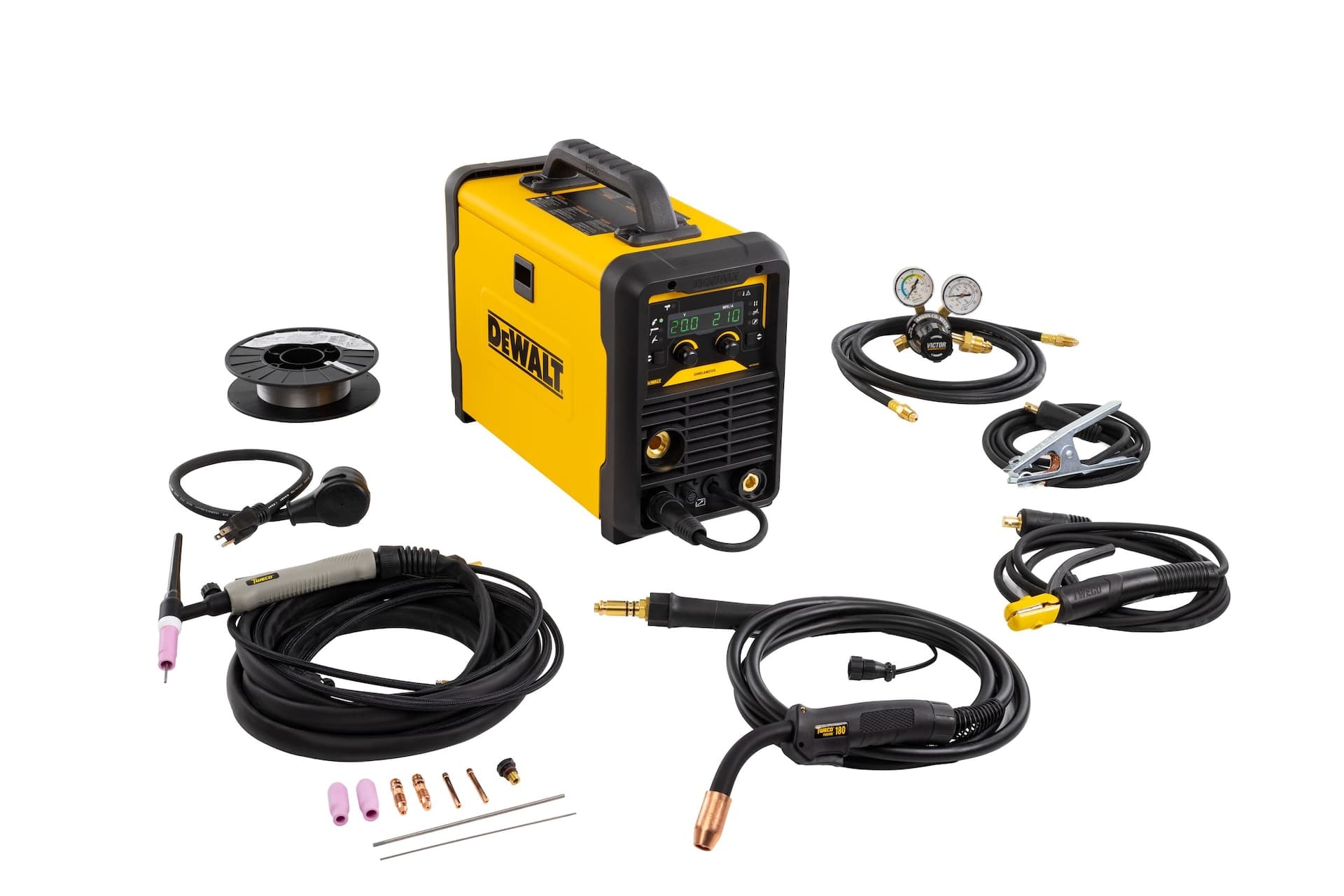 DEWALT 210 Industrial Grade Multi-Process Welder with LED Display