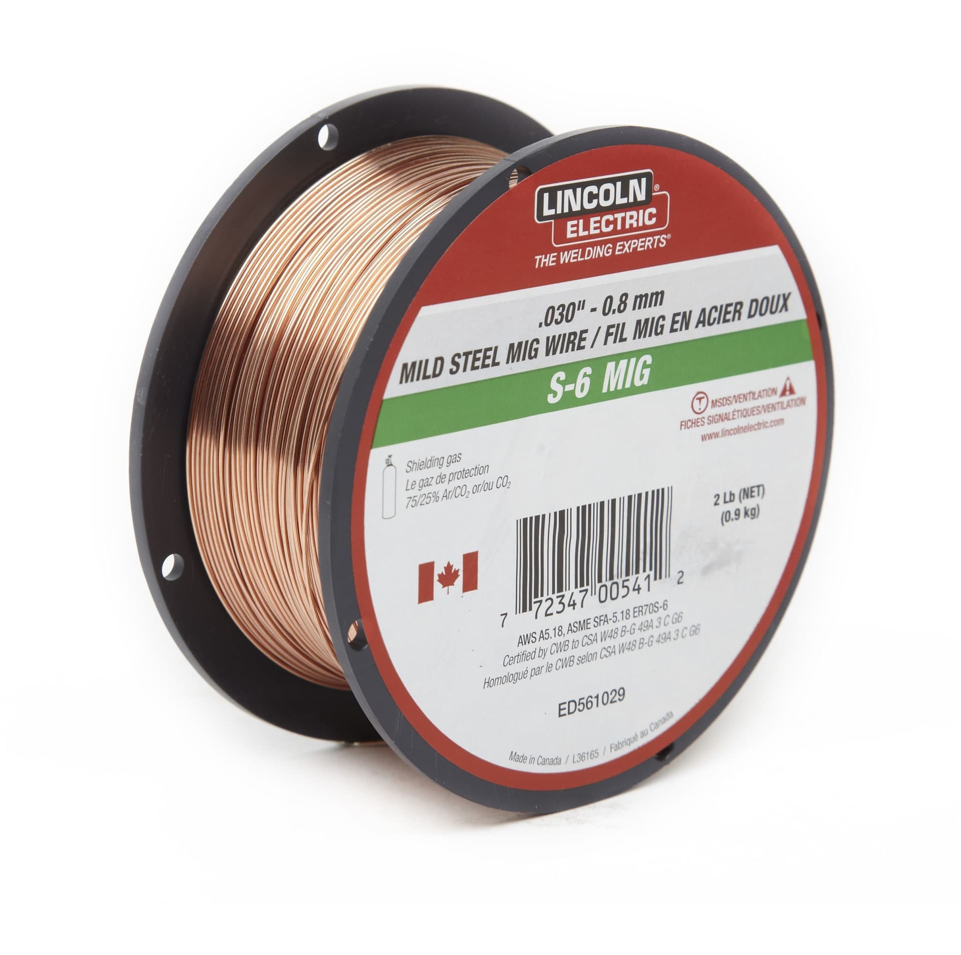 Lincoln Electric SuperArc® L-56® MIG Welding Wire, .030-in, 2-lb