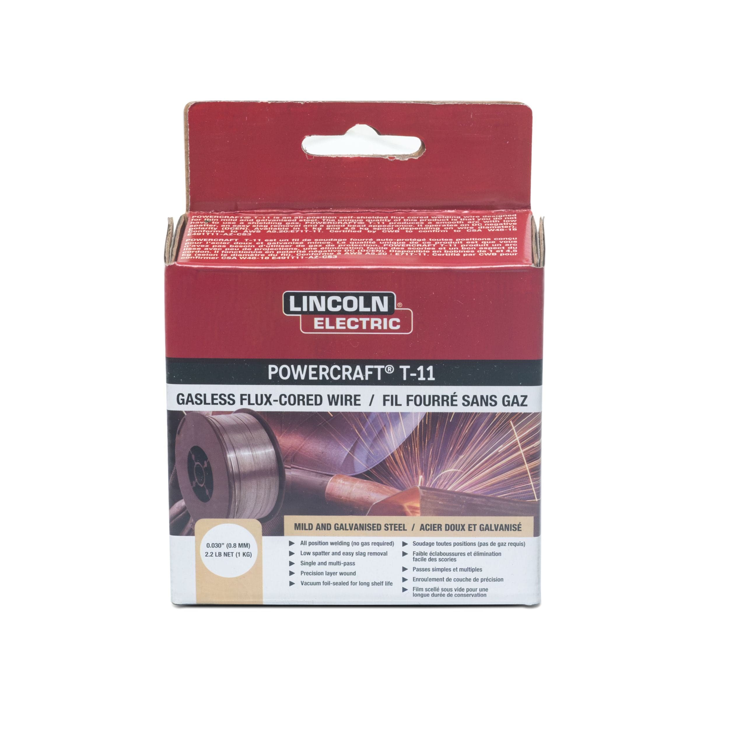Lincoln Electric Innershield® NR-211®-MP Flux-Cored Welding Wire, 2-lb, 0.030-in
