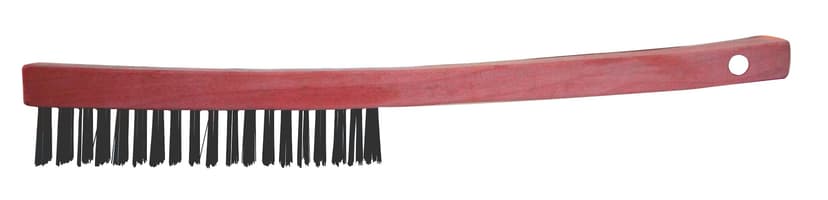 Mastercraft Long Wood Handle Steel Wire Brush, 16-in