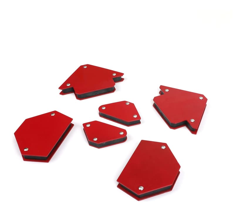 Mastercraft Welding Magnets, Red, 6-Pc