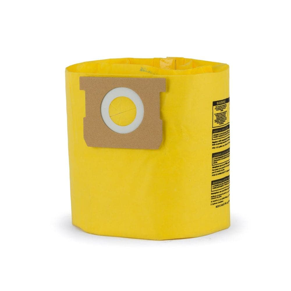 Shop-Vac® High Efficiency Paper Collection Bag for Shop-Vac® Plastic Wet/Dry Shop Vacuum, 15-L