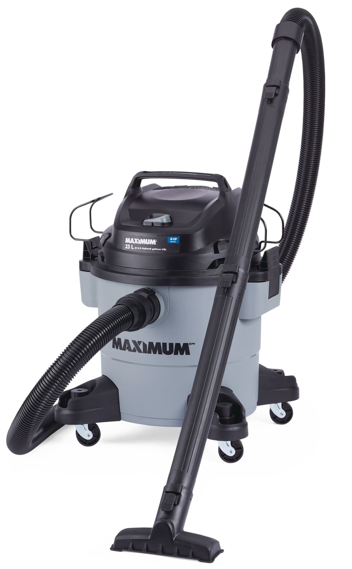 MAXIMUM VJF608PF 4 Peak HP Wet/Dry Shop Vacuum with Hose & Accessories, 22-L