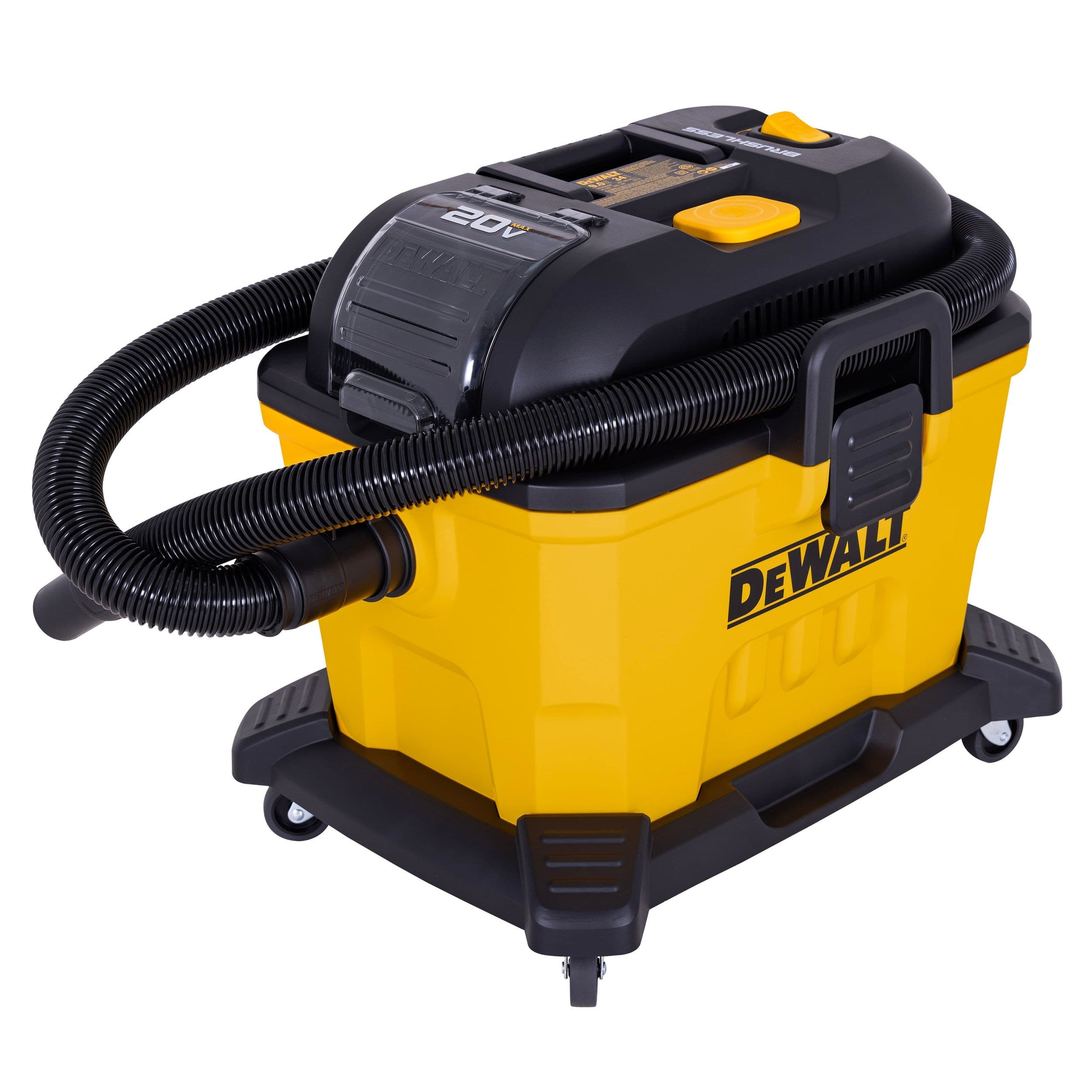 DeWalt AC/DC Poly Dry/Wet Vacuum, Water-Resistant Off/Eco/Max Switch, 9-Gal