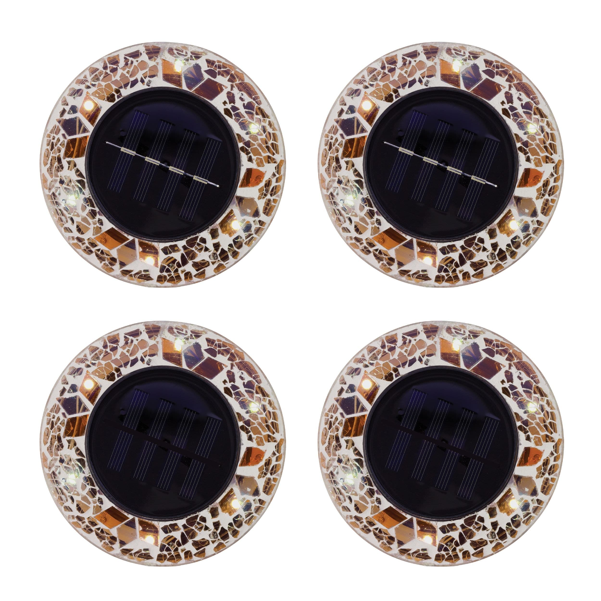 As Seen On TV Mosaic Disk Lights, Tan