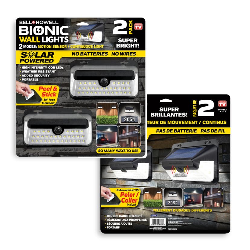 As Seen On TV Bell & Howell Bionic Wall Light, 2-pk