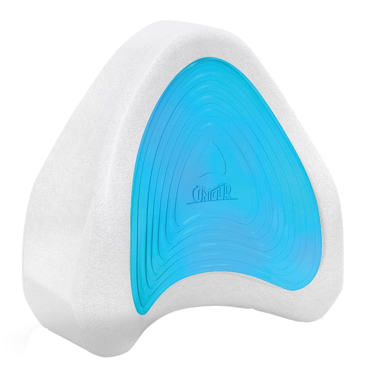 Contour Patented Heart Shaped Cervical Leg Pillow with Cooling Gel Insert