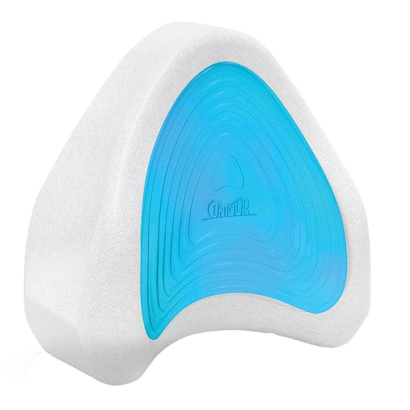 Contour Patented Heart Shaped Cervical Leg Pillow with Cooling Gel Insert