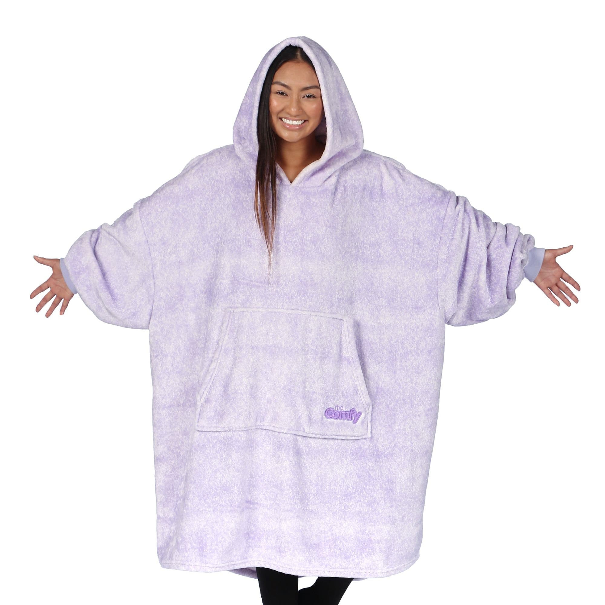 As Seen On TV The Comfy Dreams Soft Oversized Purple Microfibre Wearable Blanket