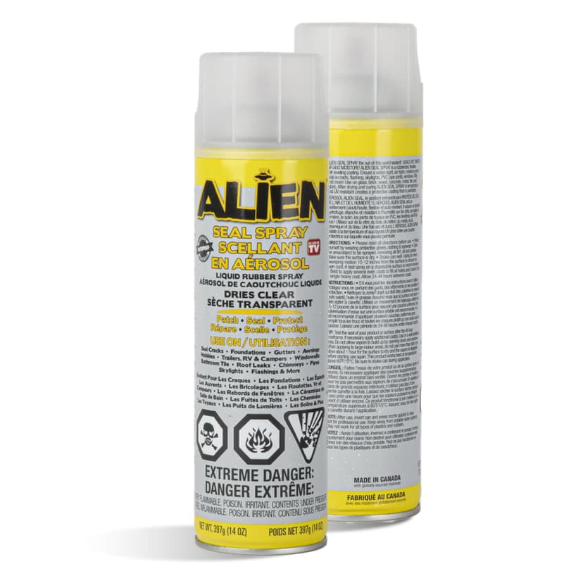 TV Alien Waterproof Rubber Spray, Indoor/Outdoor Sealant, Colourless, 14-oz