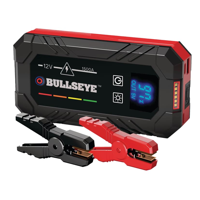 As Seen On TV Bullseye 12V 1000A Rechargeable Jump Starter with Emergency LED Light & SOS