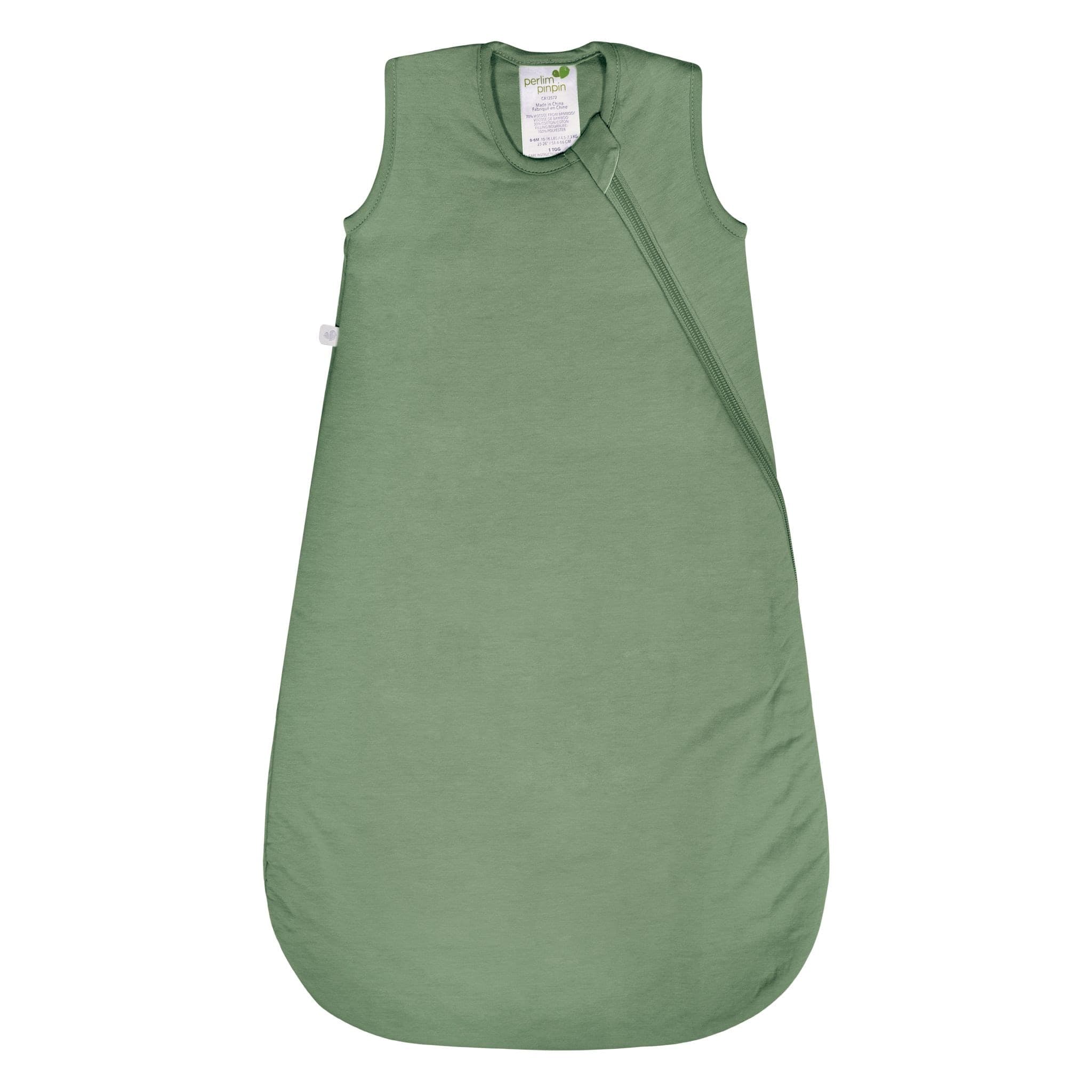 Perlimpinpin Bamboo Baby Sleep Bag, Hunter Green, 6-18 months