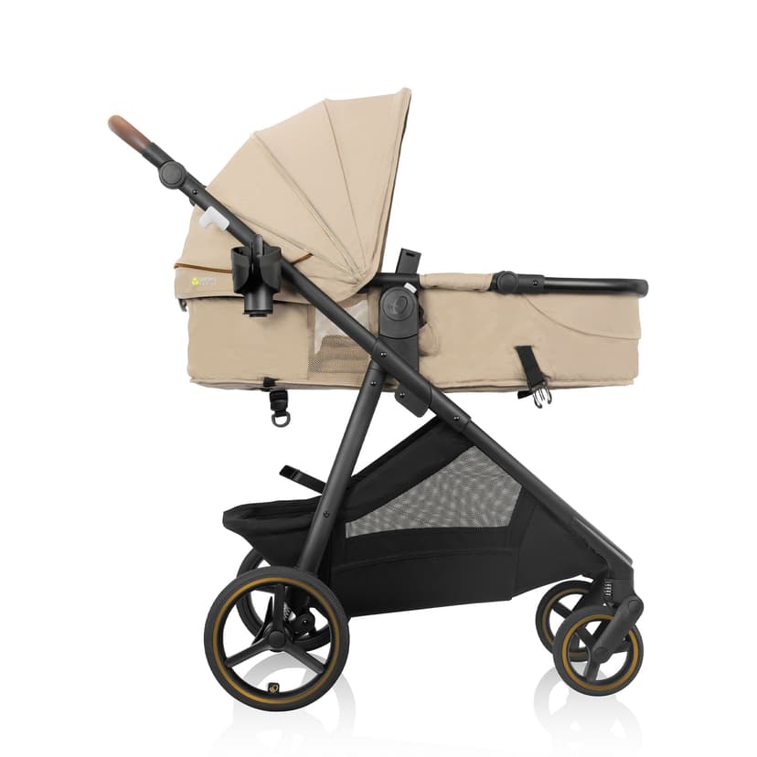 Evenflo Shyft Intuiti+ Stroller w/Green and Gentle Beige