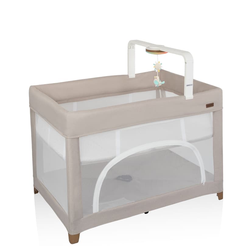 Evenflo Eris™ 2-In-1 One Hand Playard w/Bassinet, Beige